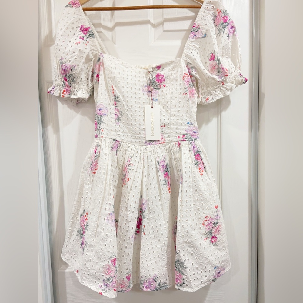NWT Love Shack Fancy Altima Floral Cotton Dress